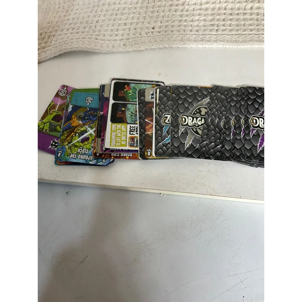 Fantasy Kids Dragamonz Trading Card Lot OS Multicolor